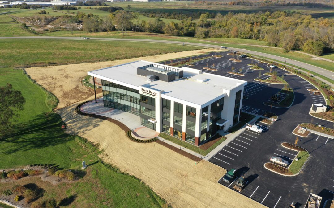 Jeffersonville River Ridge Development Authority Office Building Entry Drive and Arrival Court